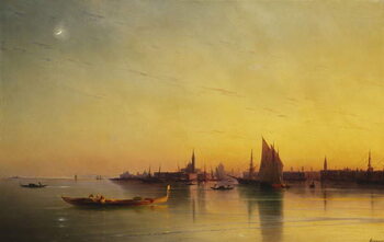 Juliste Venice from the Lagoon at Sunset, 1873