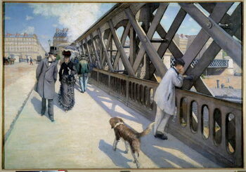 Canvas-taulu View of the Pont de l'Europe in Paris in 1876