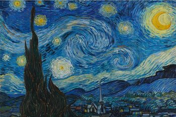 Juliste Vincent van Gogh - Tähtikirkas yö