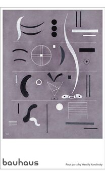 Juliste Wassily Kandinsky - Bauhaus Four Parts