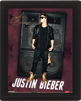 Πλαισιωμένη 3D αφίσα JUSTIN BIEBER speakers