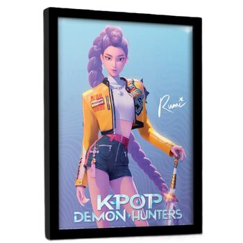 Framed poster K-Pop Demon Hunters - Rumi