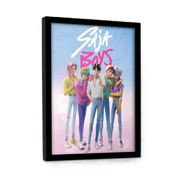 Рамкиран плакат K-Pop Demon Hunters - Saja Boys