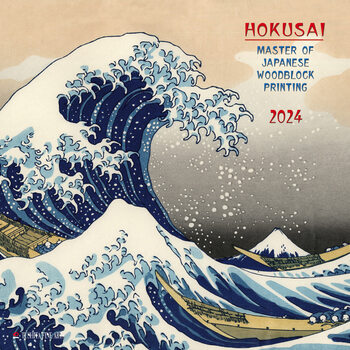 Kalenteri 2024 Hokusai - Japanese Woodblock Printing