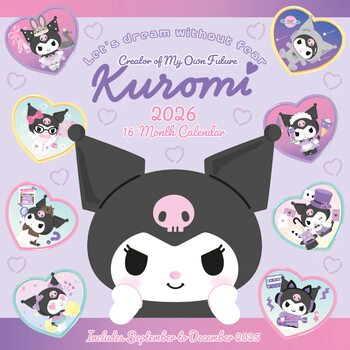 Kalenteri 2026 Kuromi - Dream Without Fear