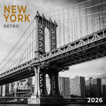 Kalenteri 2026 New York Retro