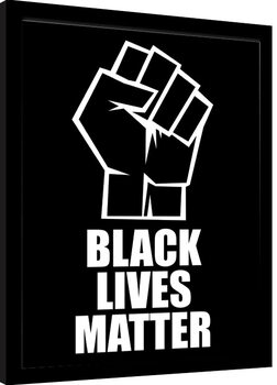 Kehystetty juliste Black Lives Matter - Fist