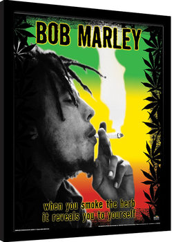 Kehystetty juliste Bob Marley - Herb