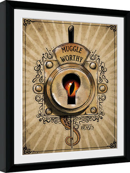 Ihmeotukset ja niiden olinpaikat - Muggle Worthy Kehystetty juliste