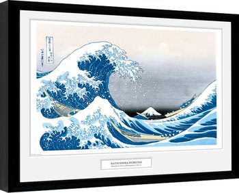 Kehystetty juliste Kacušika Hokusai - Suuri aalto Kanagawan edustalla