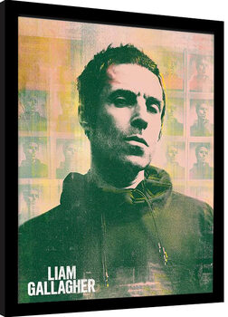 Kehystetty juliste Liam Gallagher - Polaroids
