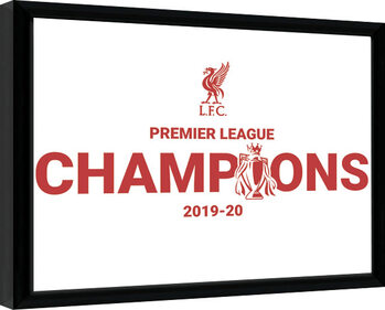 Kehystetty juliste Liverpool FC - Champions 19/20
