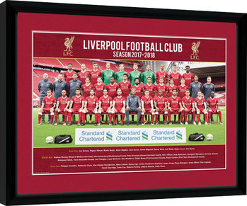 Kehystetty juliste Liverpool - Team Photo 17/18
