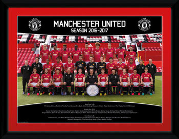 Kehystetty juliste Manchester United - Team Photo 16/17