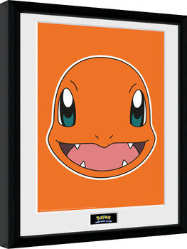 Pokemon - Charmander Face Kehystetty juliste