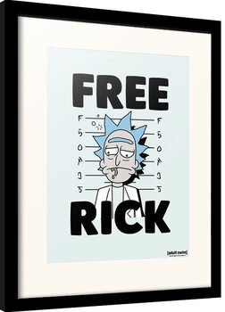 Kehystetty juliste Rick and Morty - Free Rick