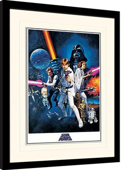 Kehystetty juliste Star Wars: A New Hope - One Sheet