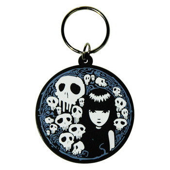 Keychain EMILY THE STRANGE - skull
