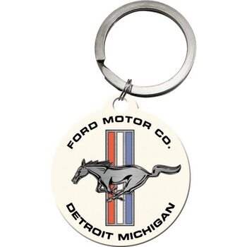 Keychain Ford Mustang - Horse & Stripes