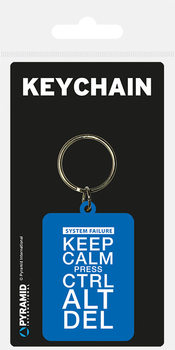 Keychain Keep Calm Press Ctrl ALt De