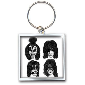 Keychain Kiss - Graphite Faces