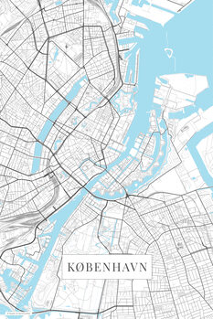 Принти на полотні København white