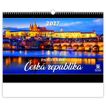 Koledar 2027 Panorama – Češka | český