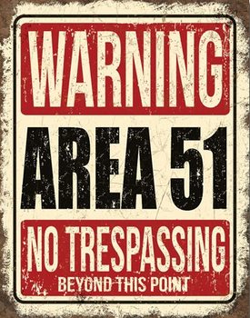 Kovinski znak Area 51