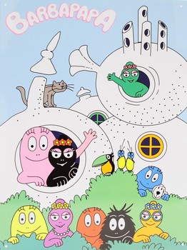Kovinski znak BARBAPAPA