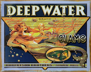 Kovinski znak DEEP WATER