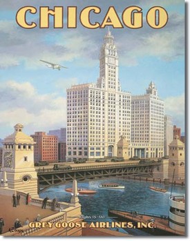 Kovinski znak ERICKSON - chicago