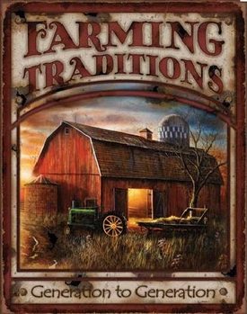Kovinski znak FARMING TRADITIONS