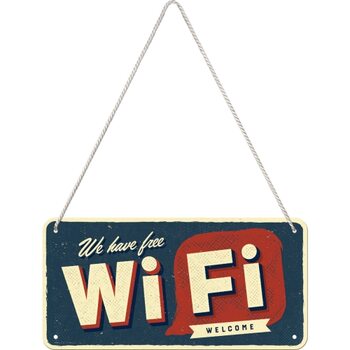 Kovinski znak Free Wi-Fi