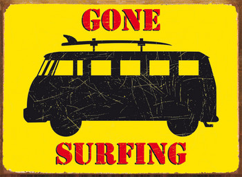 Kovinski znak GONE SURFING