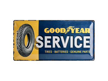 Kovinski znak Good Year Servise