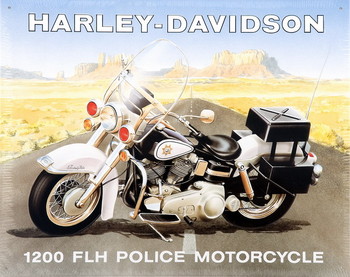 Kovinski znak HARLEY POLICE