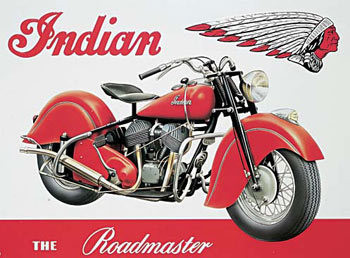 Kovinski znak INDIAN ROADMASTER