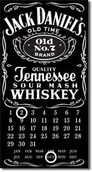 Kovinski znak JACK DANIEL'S  CALENDAR