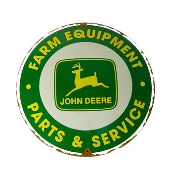 Kovinski znak John Deere