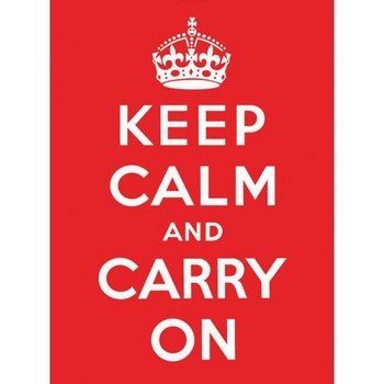 Kovinski znak KEEP CALM RED
