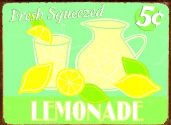 Kovinski znak LEMONADE