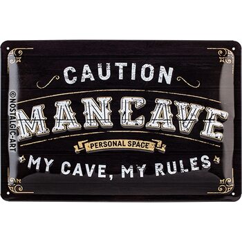 Kovinski znak Man Cave