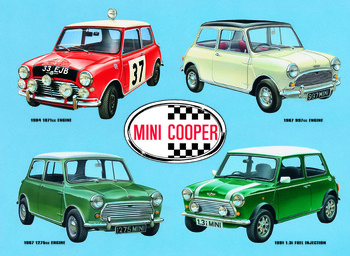 Kovinski znak MINI COOPER COLLAGE