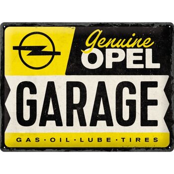 Kovinski znak Opel - Garage