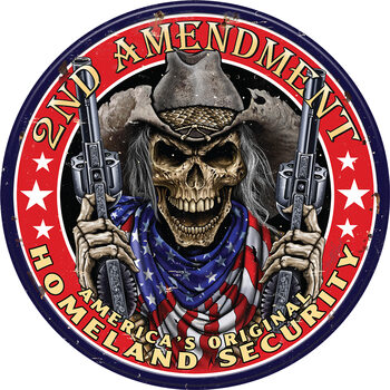 Kovinski znak Tin Sign -2nd Amendment