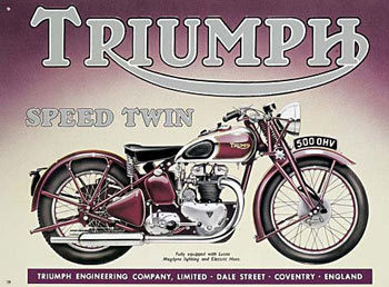 Kovinski znak TRIUMPH SPEED TWIN