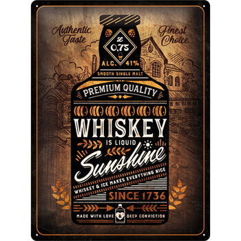 Kovinski znak Whiskey Sunshine