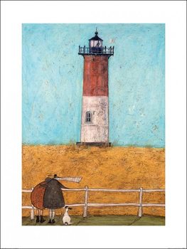 Kunsttrykk Sam Toft - Feeling the Love at Nauset Light