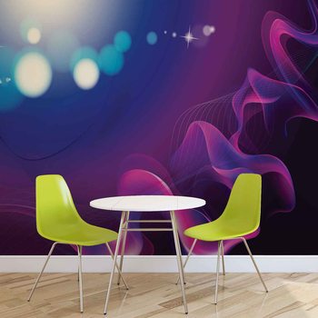 Abstract Light Pattern Blue Purple Valokuvatapetti