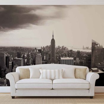 City New York Skyline Empire State Valokuvatapetti